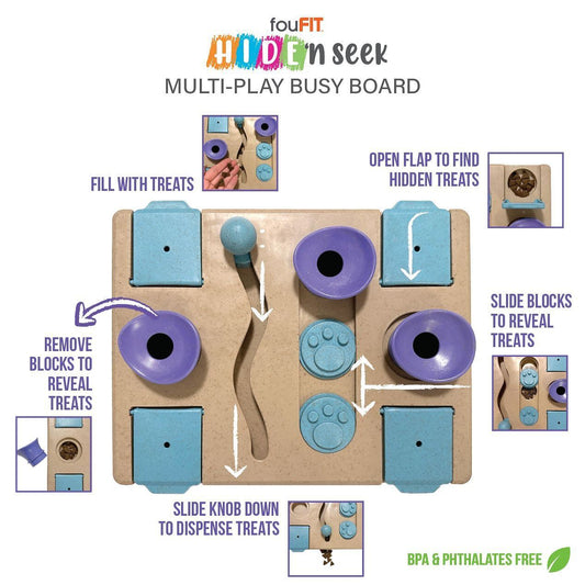 fouFIT™ 尋寶多玩互動遊戲板 (10") Hide 'n Seek Multi-Play Busy Board (10")